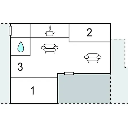 2 Bedroom Gorgeous In Prázdninový dům Ebeltoft